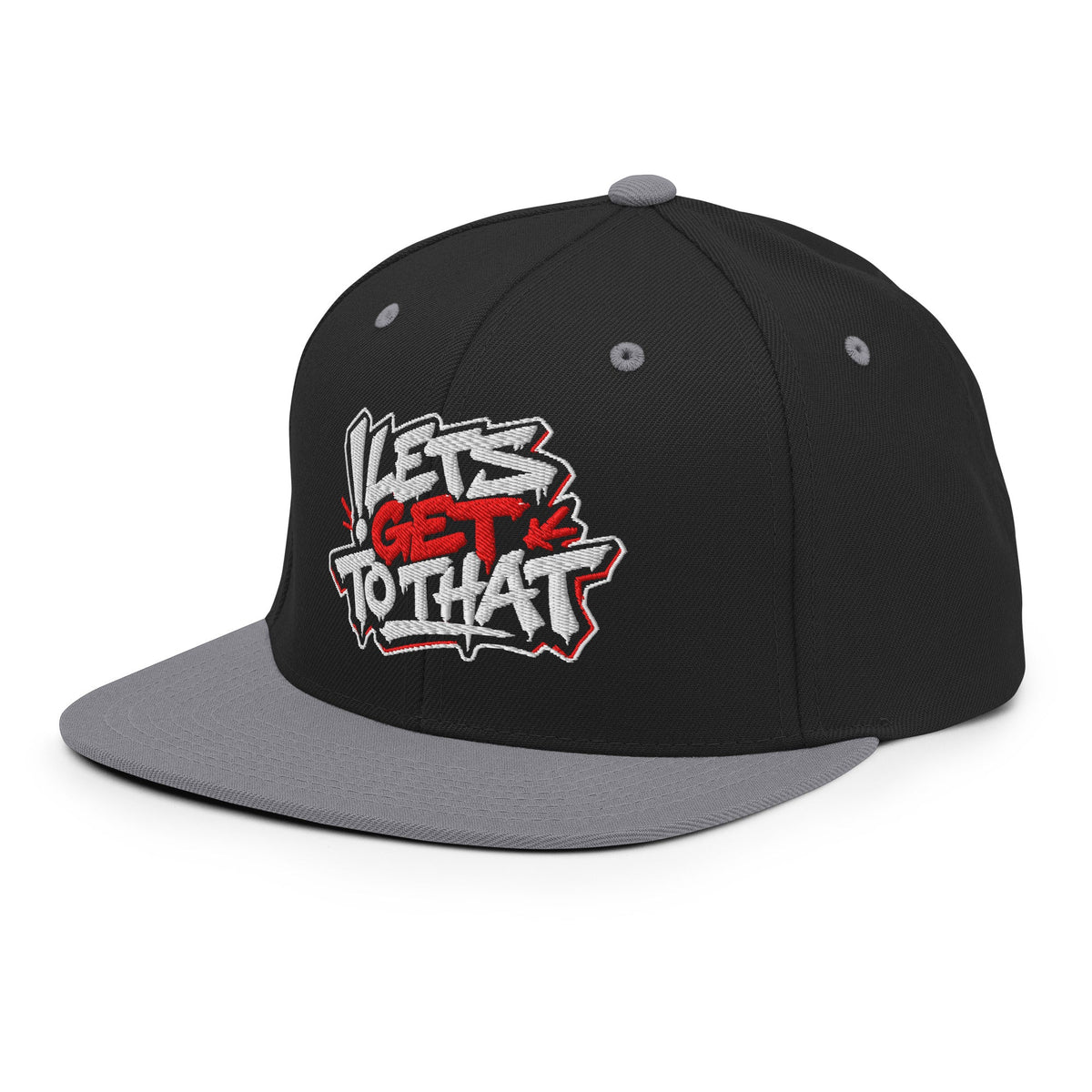 Let's Get To That Snapback — Black / Silver - SandBoxBullyShop