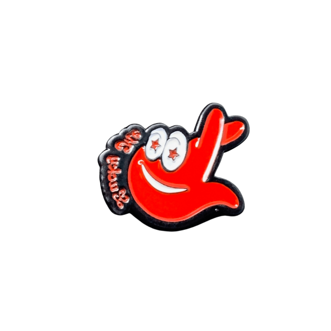 Lucky Me Lapel In Red - SandBoxBullyShop