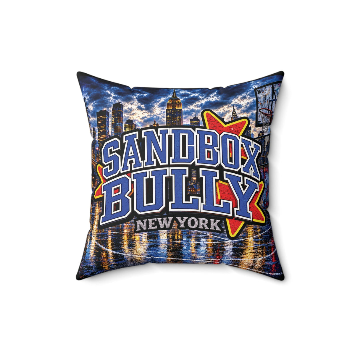 New York City skyline throw pillow for sofa, bed, or office décor