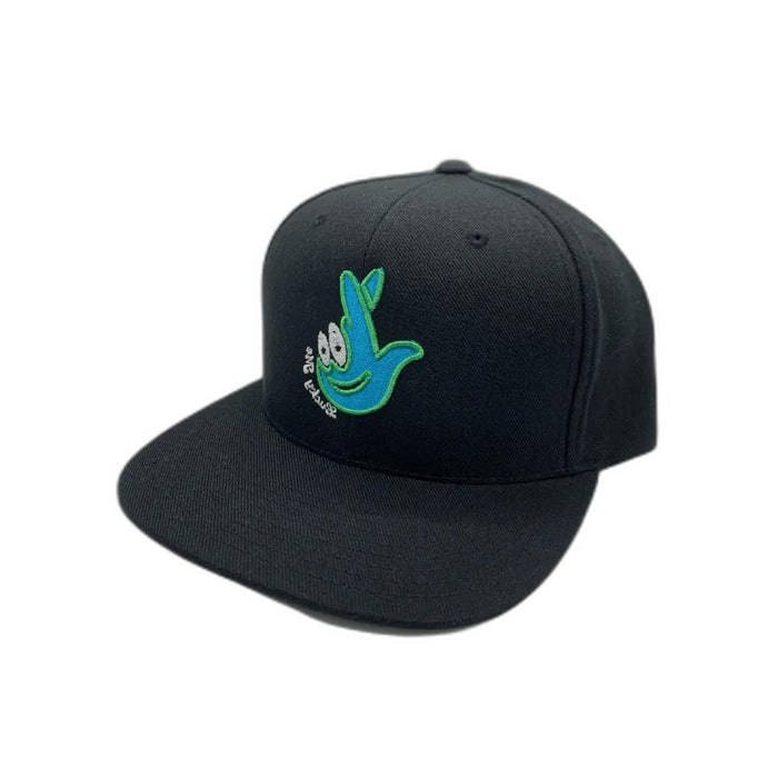 Black/Teal Lucky Me 3D Outlined Snapback - SandBoxBullyShop