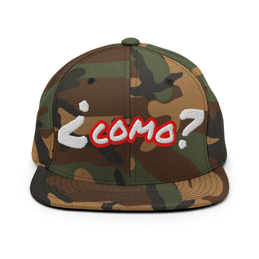 Reverse COMO Woodland Camo Snapback - SandBoxBullyShop