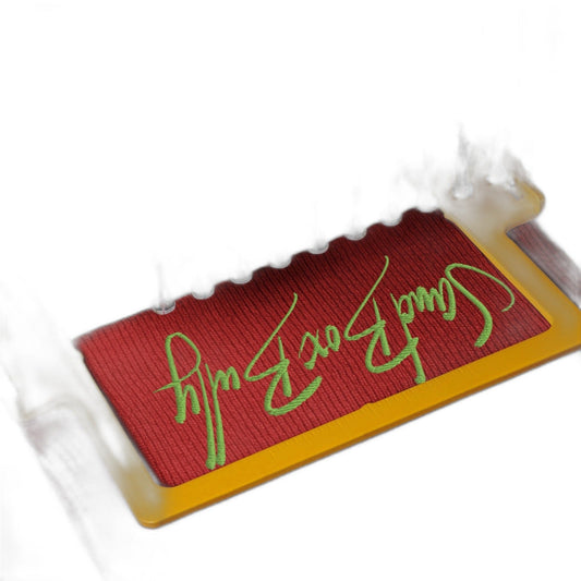 SandBoxBully Signature Script Beanie – Red / Green Stitch - SandBoxBullyShop