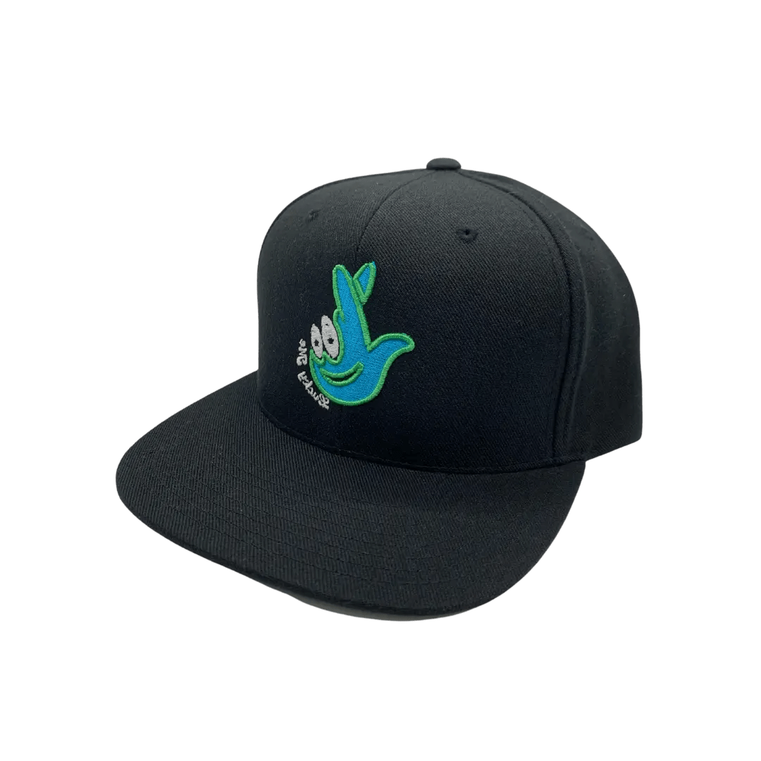 Black/Teal Lucky Me 3D Outlined Snapback - SandBoxBullyShop