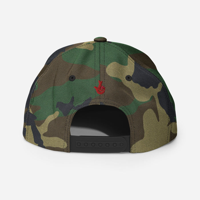Camo LM Puff Print Snapback W/Hat Pin - SandBoxBullyShop
