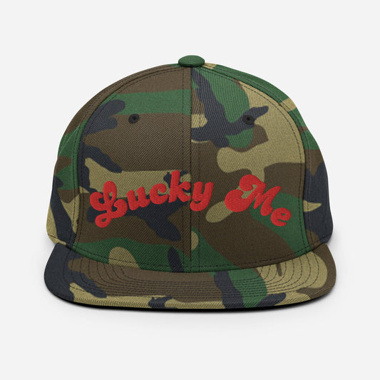 Camo LM Puff Print Snapback W/Hat Pin - SandBoxBullyShop