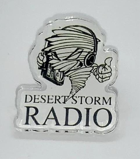 Desert Storm Radio Lapel Pin