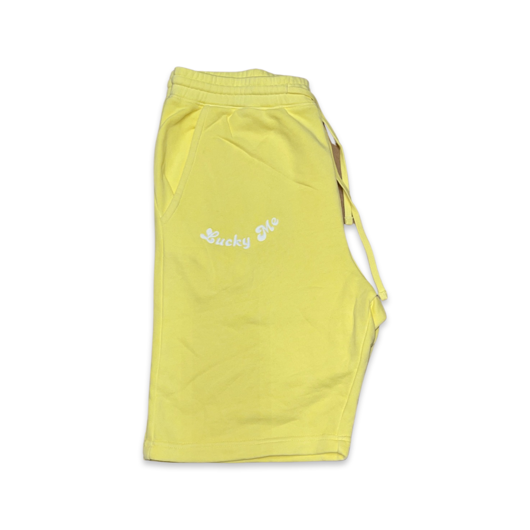 Yellow LM Dyed Fleece Shorts
