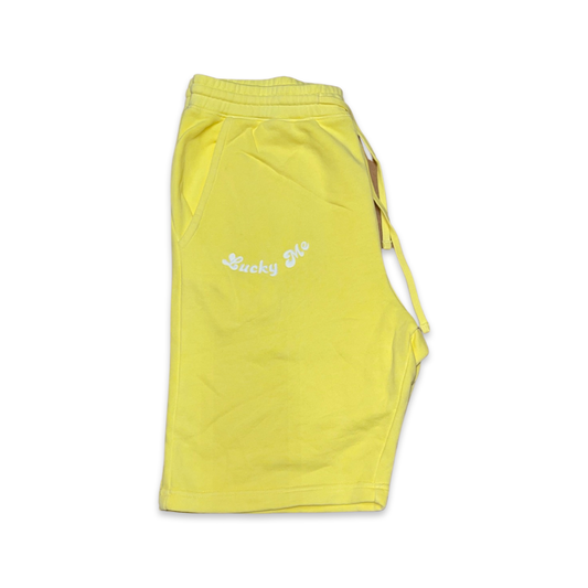 Yellow LM Dyed Fleece Shorts