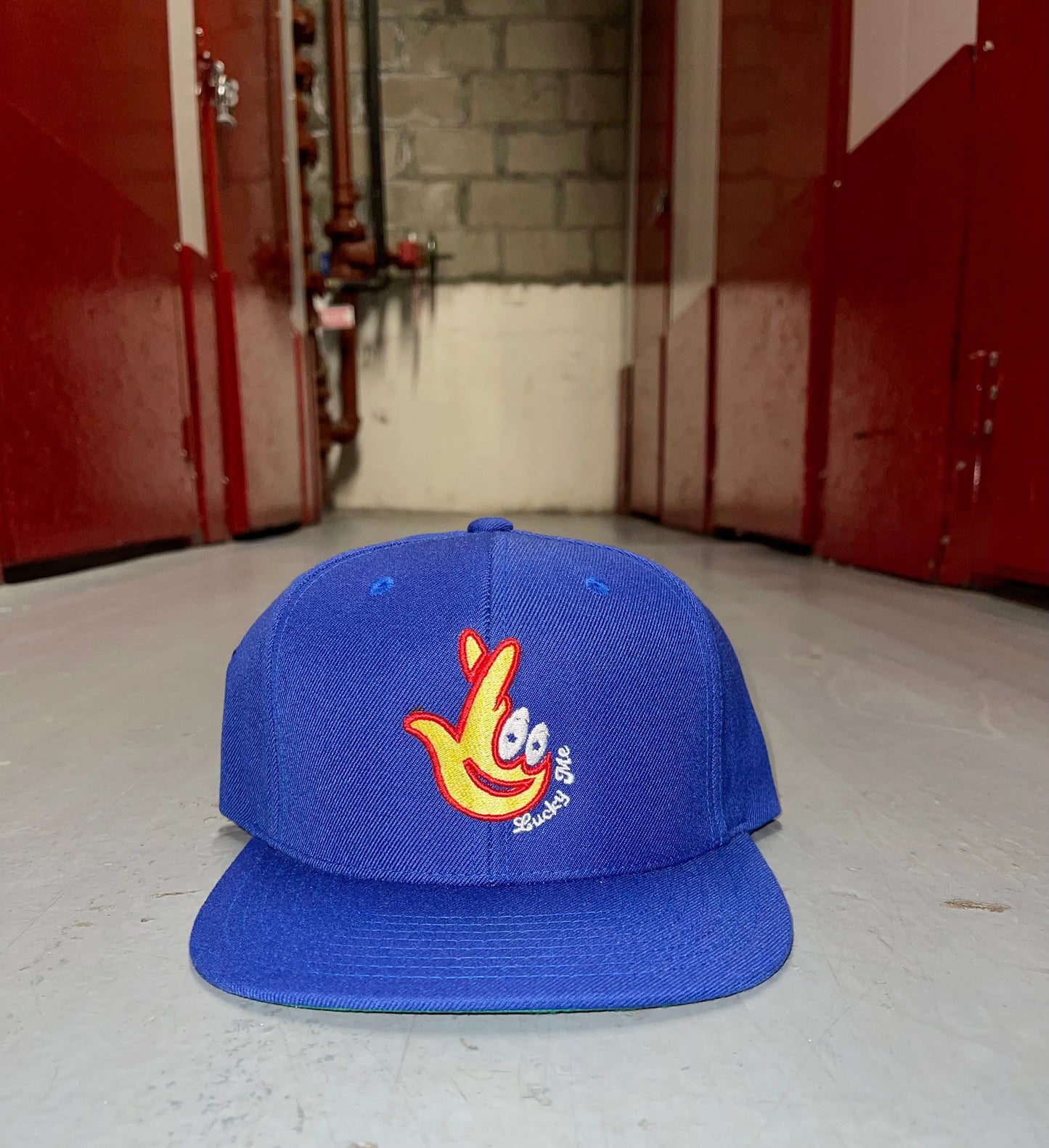 Royal Blue/Red Lucky Me 3D Outlined Snapback