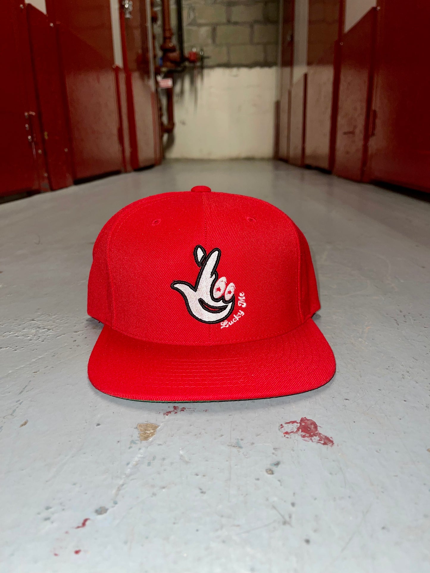 Red/Black  Lucky Me 3D Outline Snapback